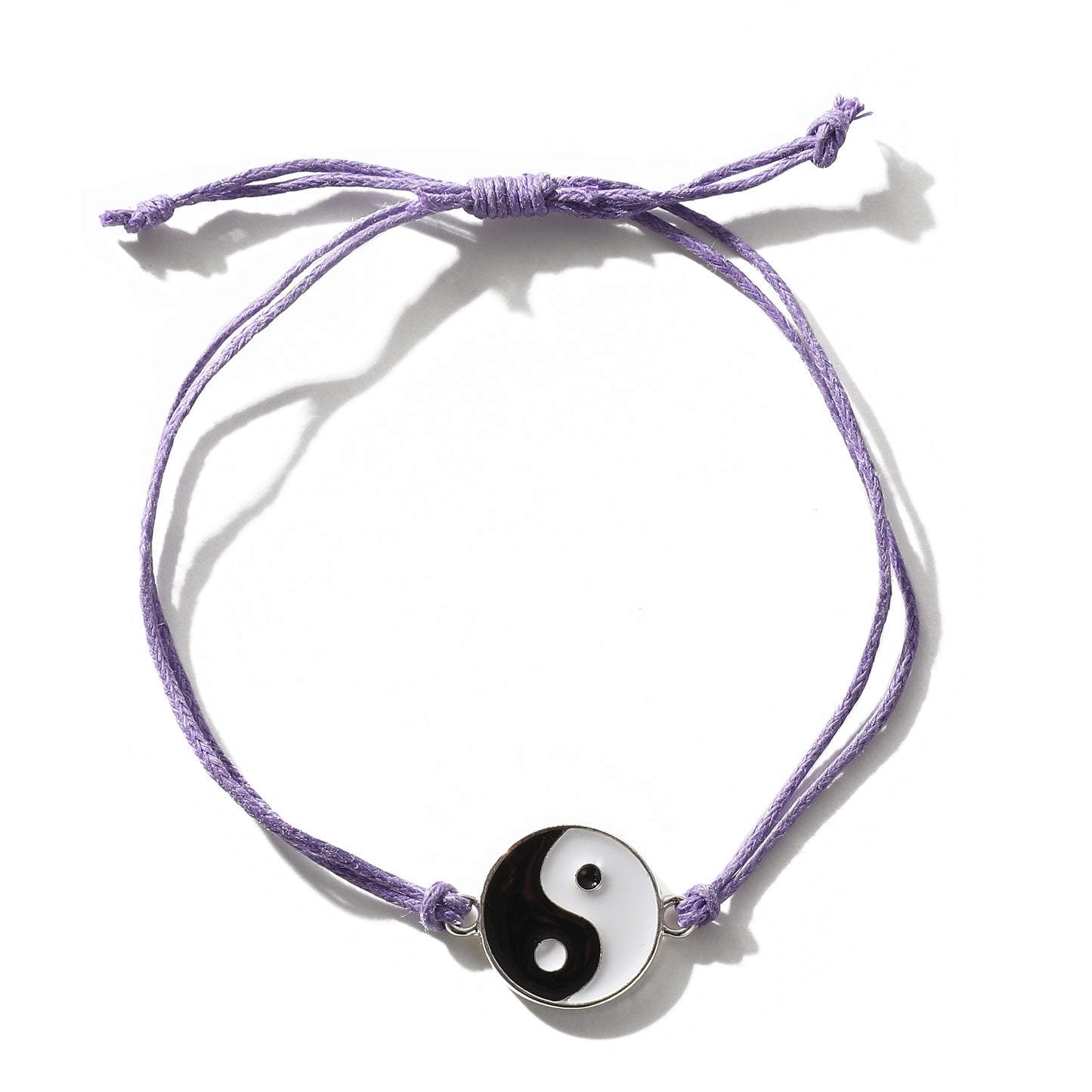 Adjustable Yin Yang Bracelet – Colorful String Friendship Jewelry