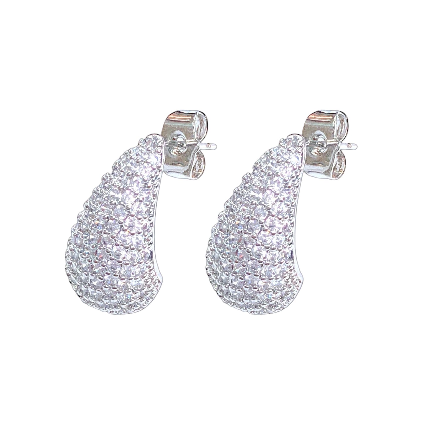 Oro Laminado Gold Filled Brilliant Star Teardrop Earrings