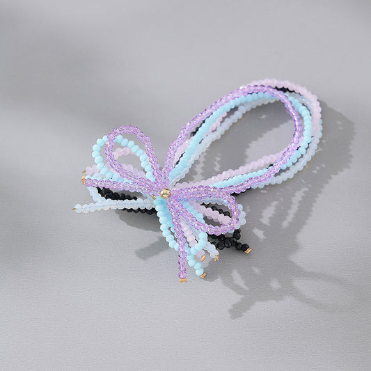 Assorted Beaded Bow Bracelets - Vintage Pastel & Elegant Designs with Golden Accents, Boho & Statement Jewelry for Women
