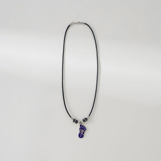 Mood Big Foot figure in Foot Print necklace