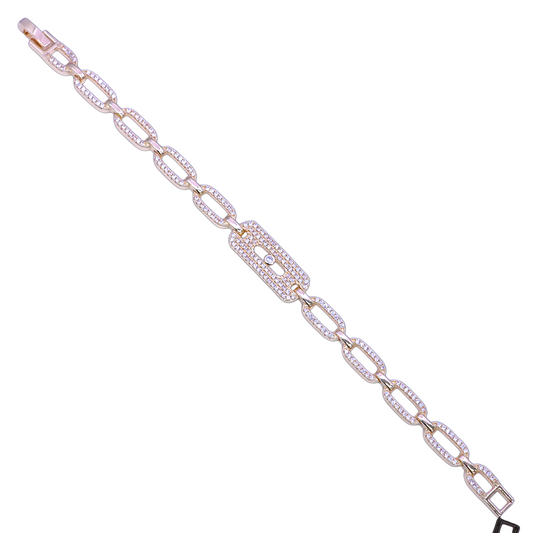 GOLD FILLED ORO LAMINADO ETERNAL SPARKLE ZIRCONIA BRACELET