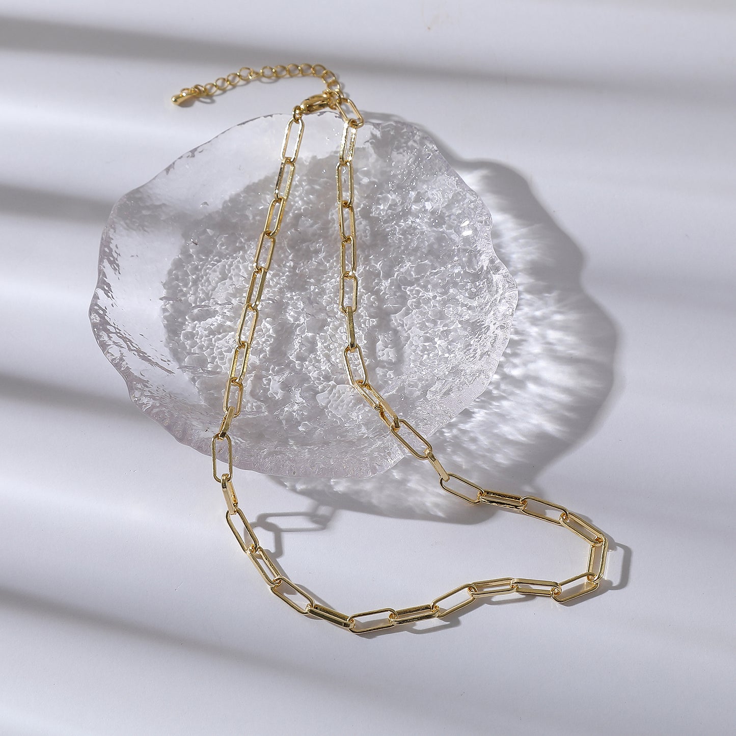 Minimalist Gold & Silver Link Chain Choker – Versatile Statement Necklace