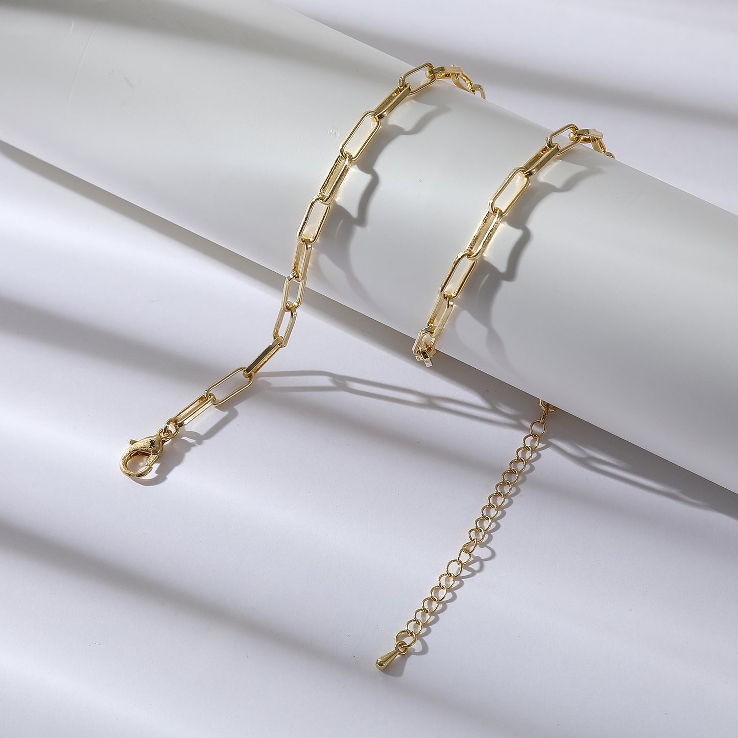 Minimalist Gold & Silver Link Chain Choker – Versatile Statement Necklace