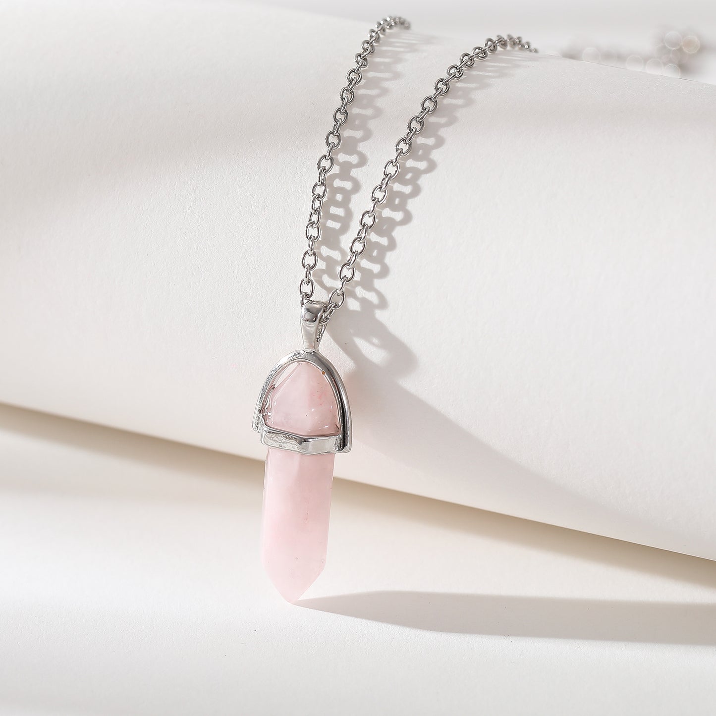 Assorted Crystal Point Necklaces - Purple, Pink, and Clear Quartz in Sterling Silver - Energy & Style