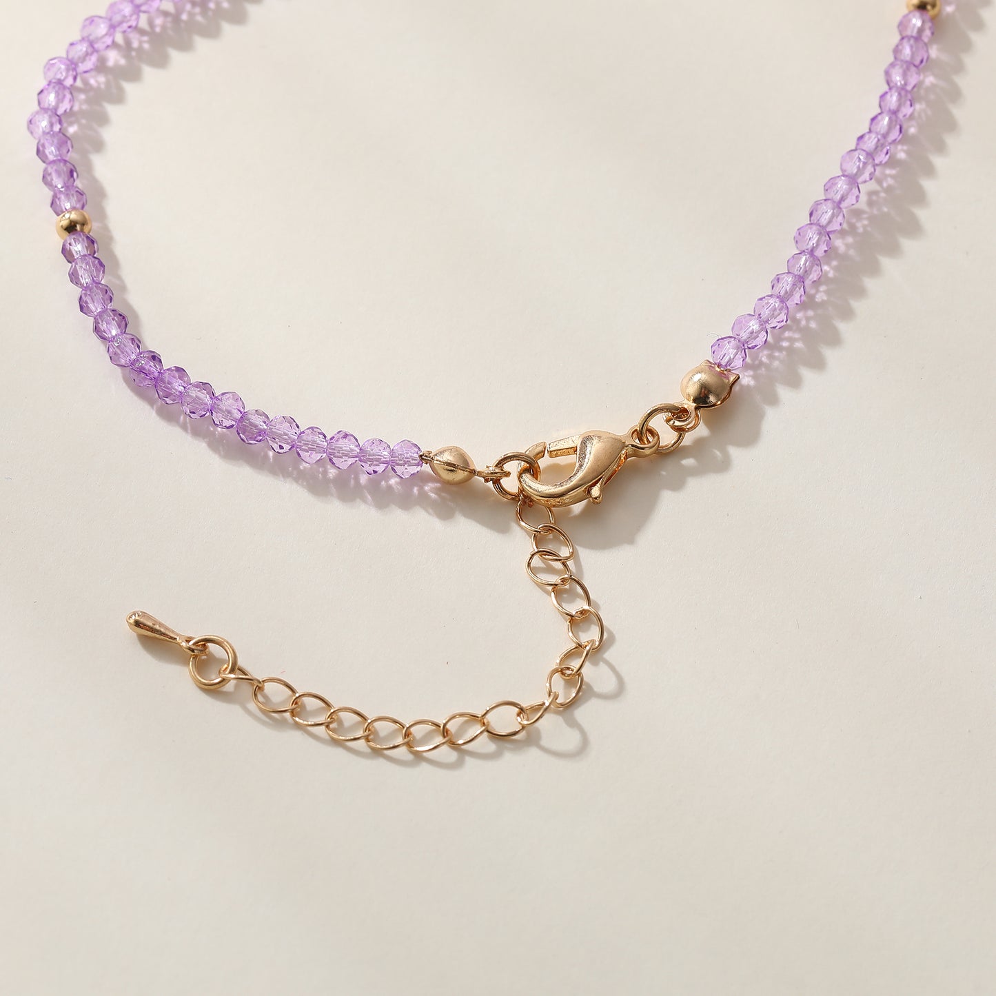 Assorted Pastel Beaded Necklace with Gold & Crystal Butterfly Charm - Elegant & Stylish Jewelry for Women