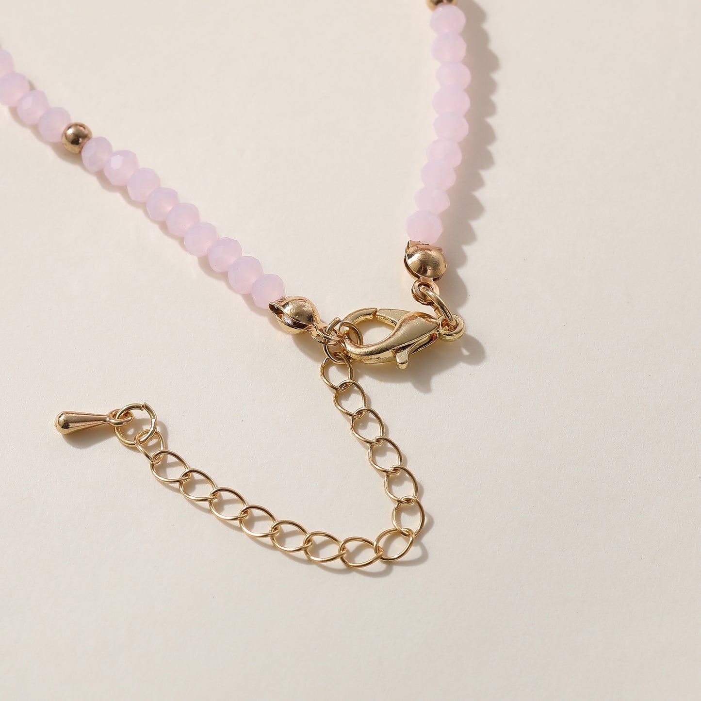 Colorful Bead Necklace with Enamel Daisy Charm & Gold Accent Beads - Boho Style Jewelry for Women - Perfect for Spring, Summer, Everyday Style