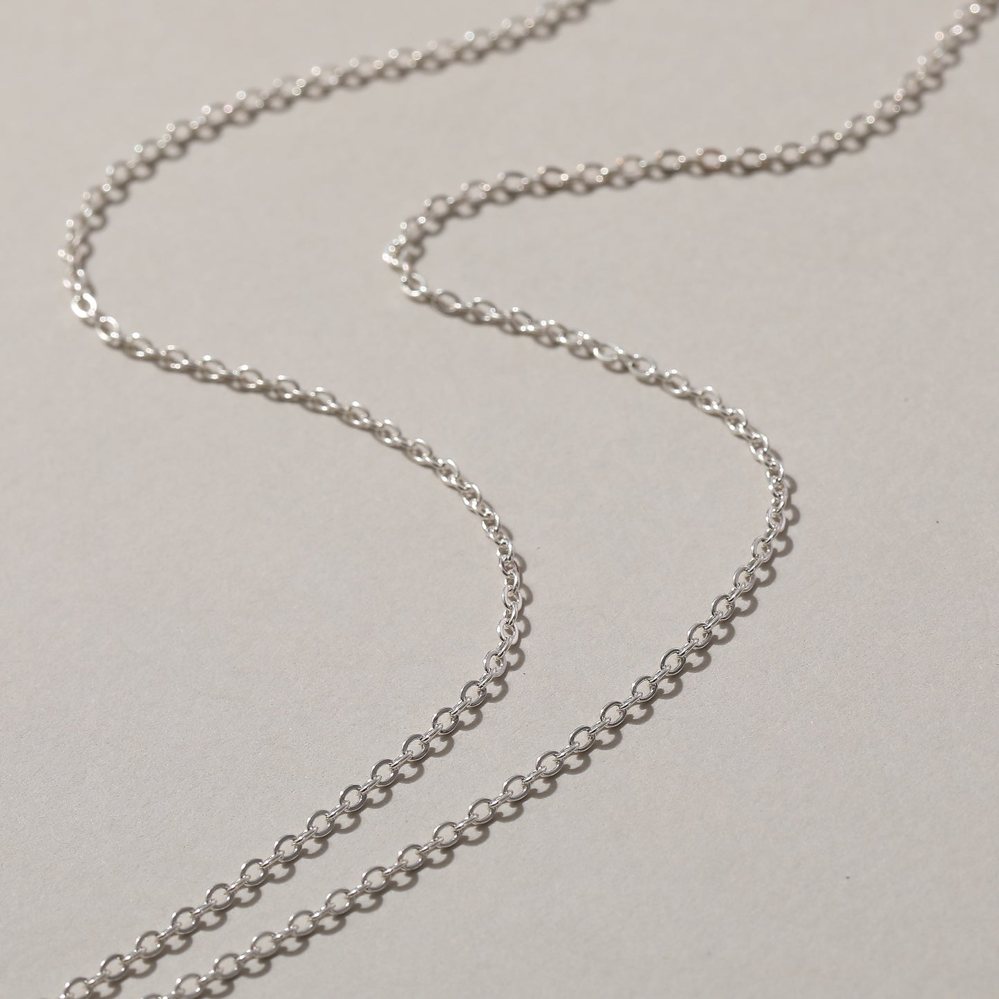 Assorted Heart Glass Bead Necklace on Silvery Chain (Random)