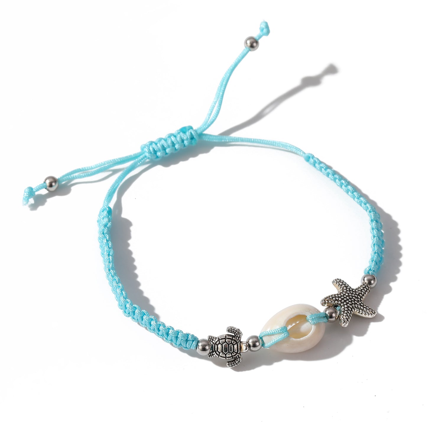 Beach-Inspired Bracelet with Starfish & Turtle Beads - Coastal Charm Jewelry for Women - Perfect for Summer Style, Beach Vacations, Gifts