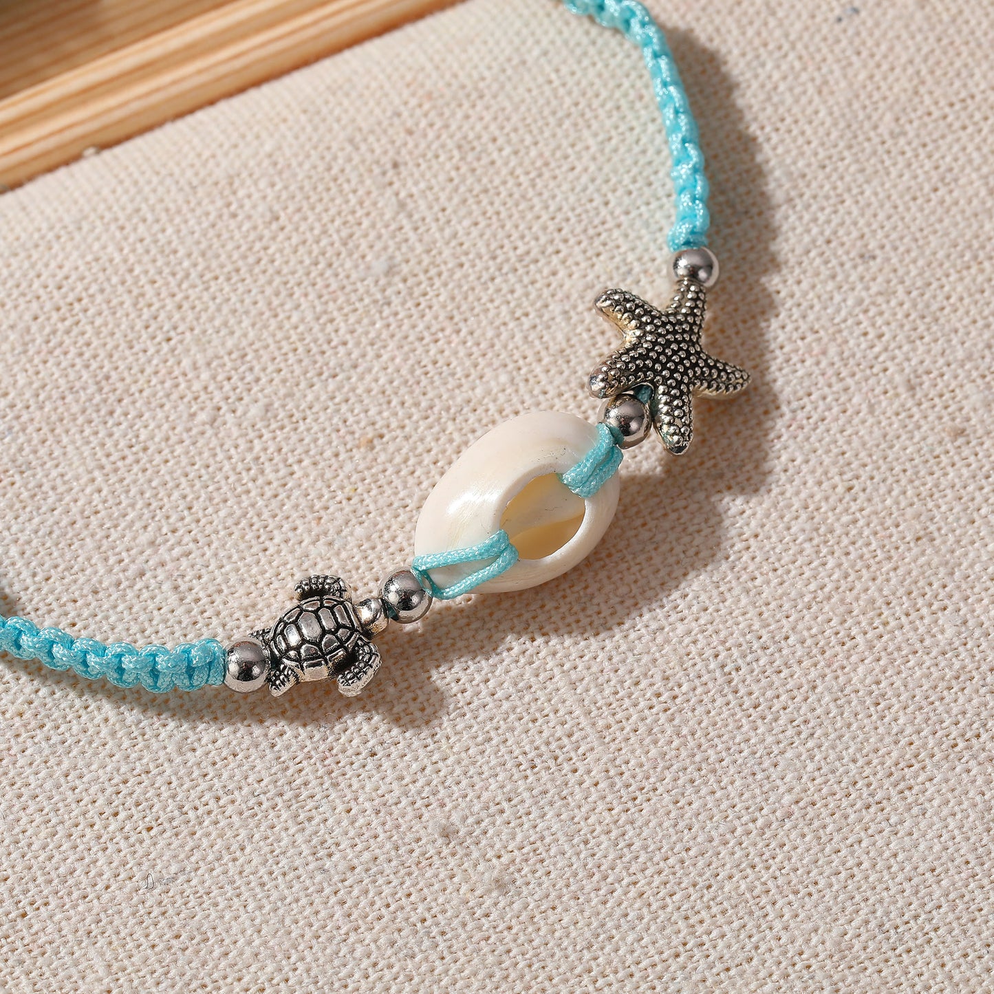 Beach-Inspired Bracelet with Starfish & Turtle Beads - Coastal Charm Jewelry for Women - Perfect for Summer Style, Beach Vacations, Gifts