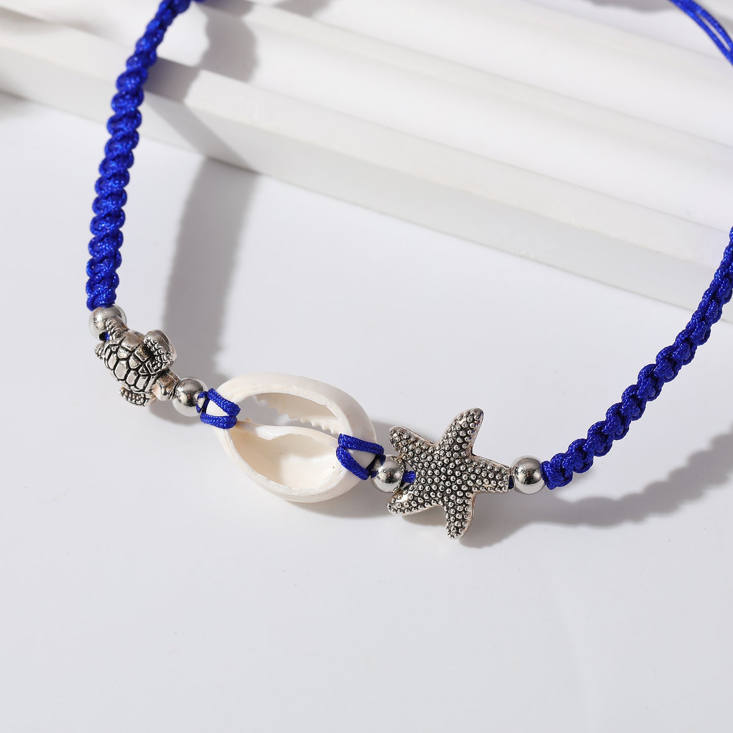 Beach-Inspired Bracelet with Starfish & Turtle Beads - Coastal Charm Jewelry for Women - Perfect for Summer Style, Beach Vacations, Gifts