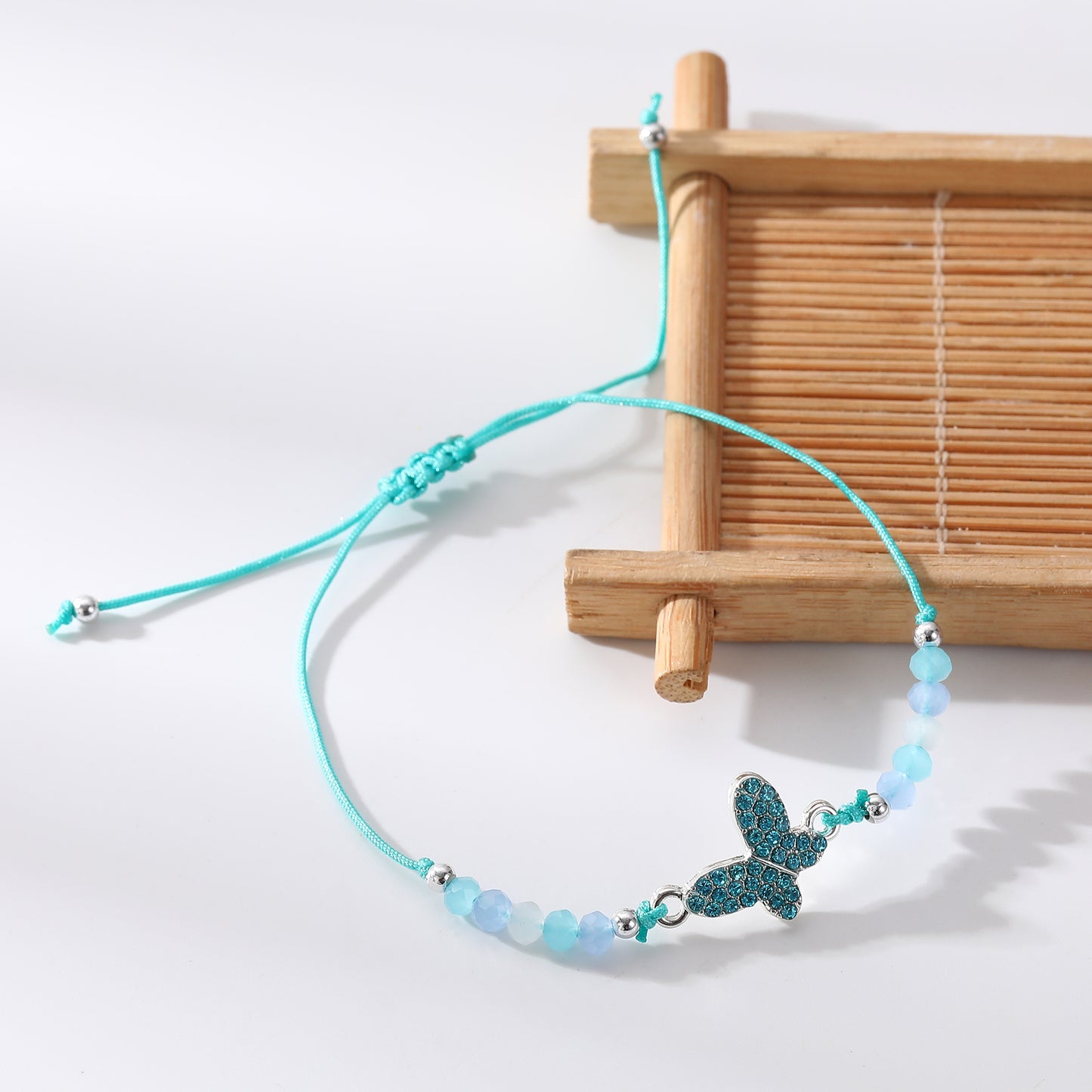 Colorful Crystal Butterfly Charm Beaded Bracelets - Elegant & Durable Jewelry for Women and Girls - Perfect for Everyday Wear and Special Occasions
