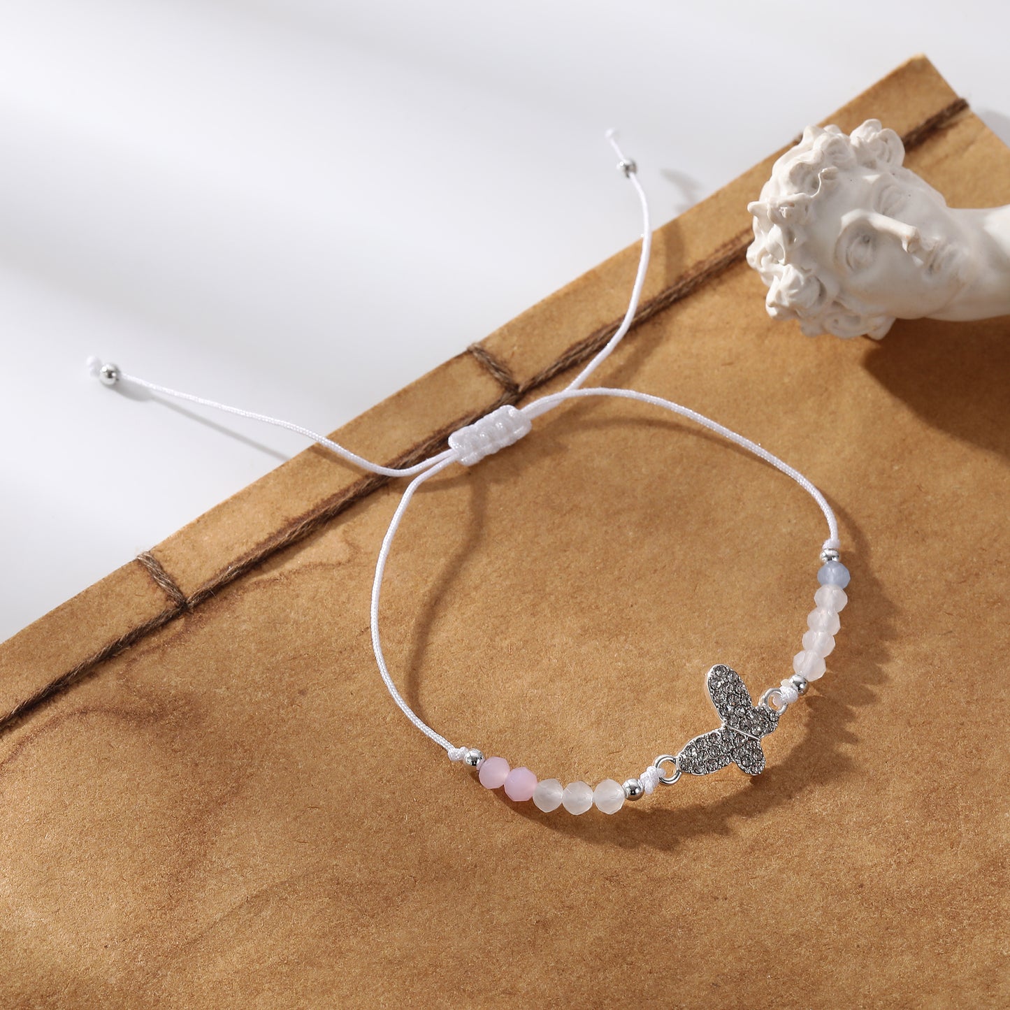 Colorful Crystal Butterfly Charm Beaded Bracelets - Elegant & Durable Jewelry for Women and Girls - Perfect for Everyday Wear and Special Occasions
