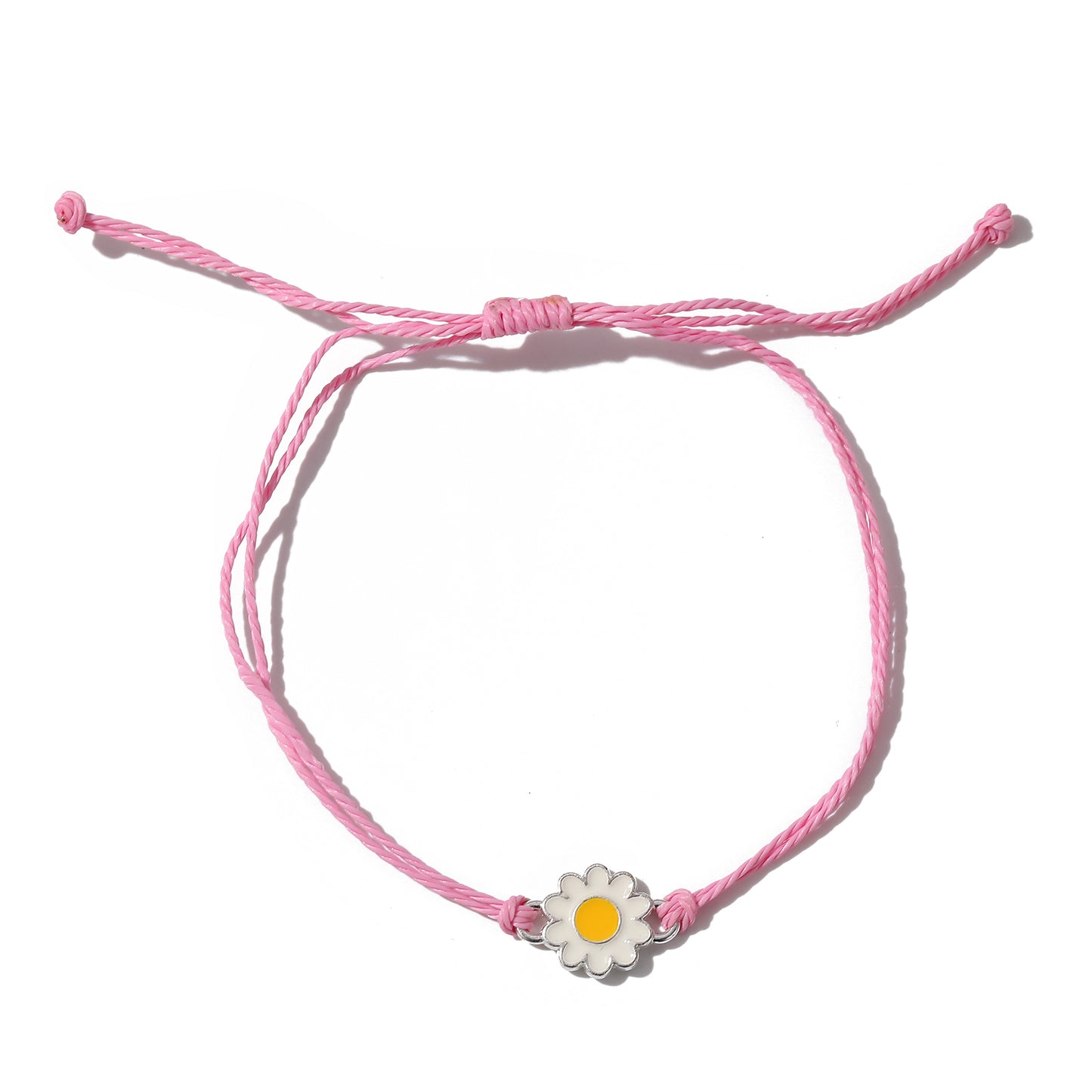 Chic Adjustable Daisy String Bracelets - Vibrant Colors, Perfect for Everyday Style & Gifting