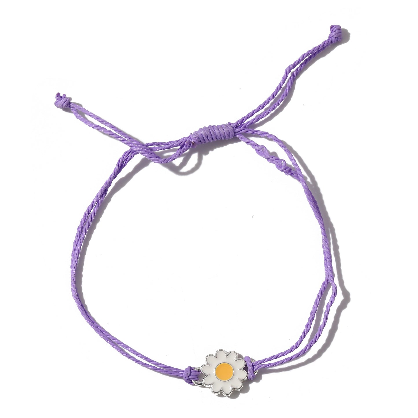 Chic Adjustable Daisy String Bracelets - Vibrant Colors, Perfect for Everyday Style & Gifting