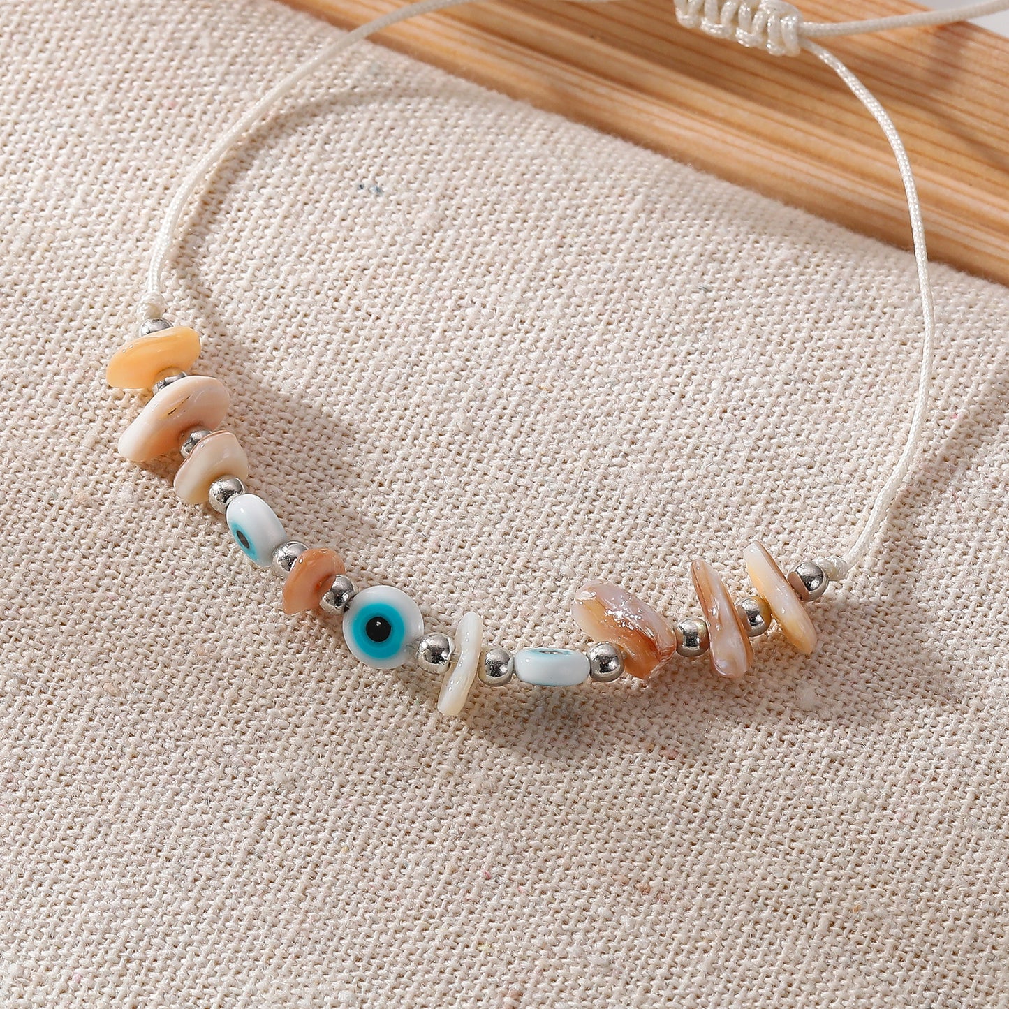 Lucky Eye Beads Bracelet with Stones - Colorful Adjustable Protection Bracelet for Good Fortune & Stylish Everyday Wear
