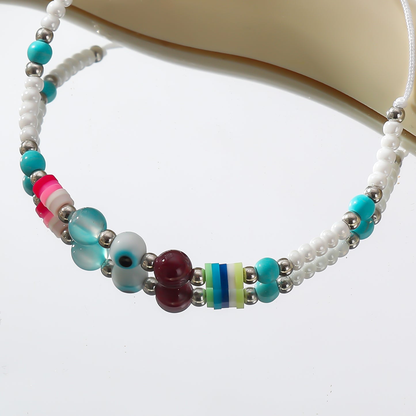 Adjustable Lucky Eye Beaded Bracelets - Colorful & Versatile Jewelry for Women - Perfect for Summer Style and Everyday Wear
