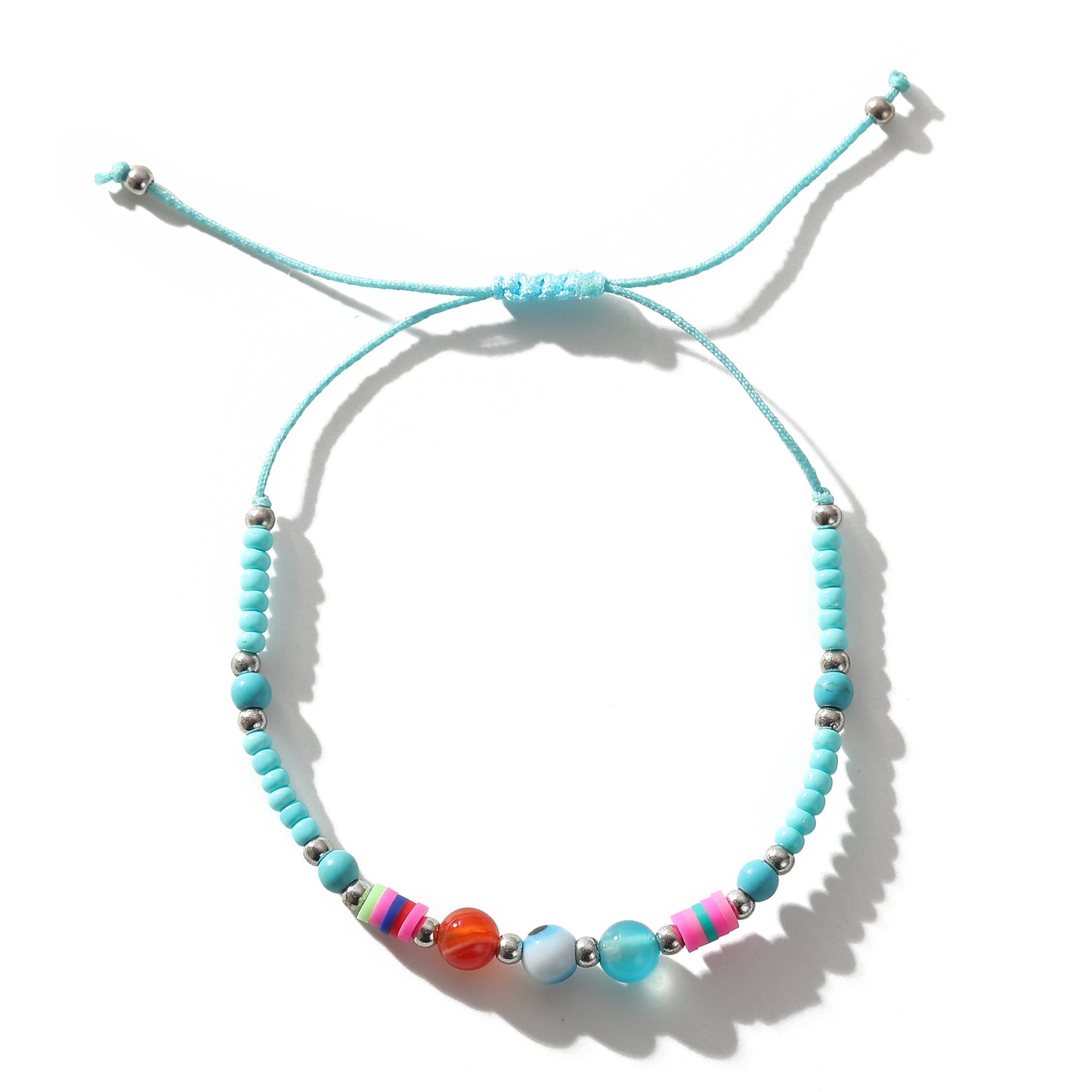 Adjustable Lucky Eye Beaded Bracelets - Colorful & Versatile Jewelry for Women - Perfect for Summer Style and Everyday Wear