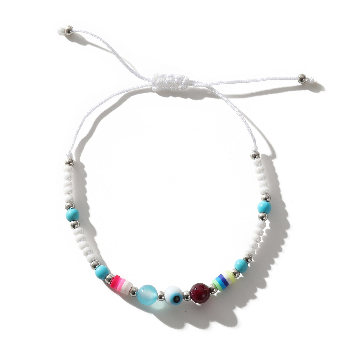 Adjustable Lucky Eye Beaded Bracelets - Colorful & Versatile Jewelry for Women - Perfect for Summer Style and Everyday Wear