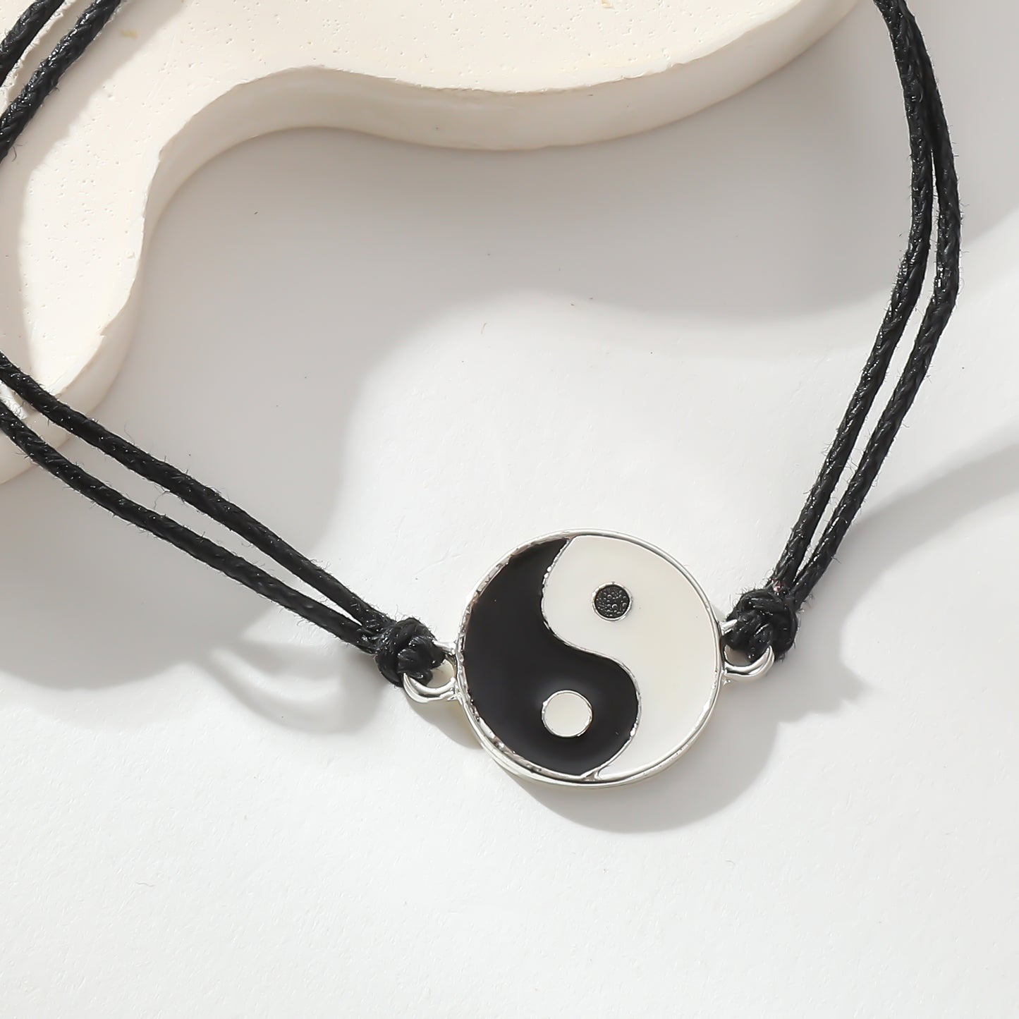 Adjustable Yin Yang Bracelet – Colorful String Friendship Jewelry