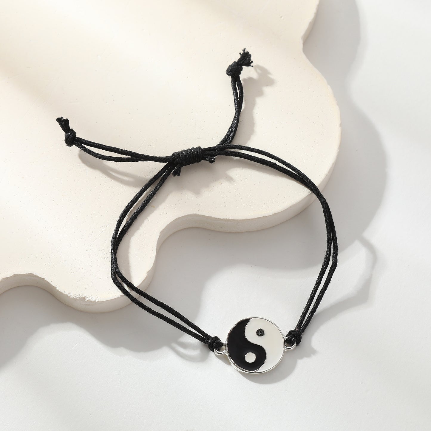 Adjustable Yin Yang Bracelet – Colorful String Friendship Jewelry