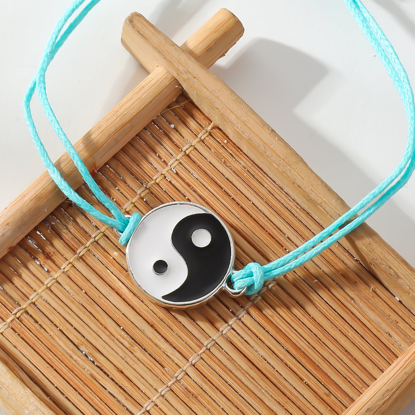 Adjustable Yin Yang Bracelet – Colorful String Friendship Jewelry