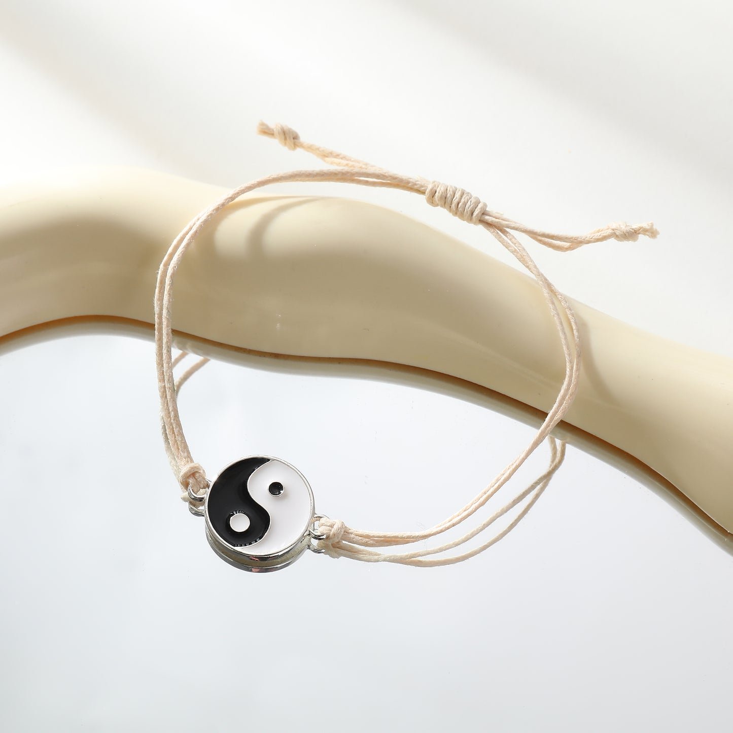 Adjustable Yin Yang Bracelet – Colorful String Friendship Jewelry