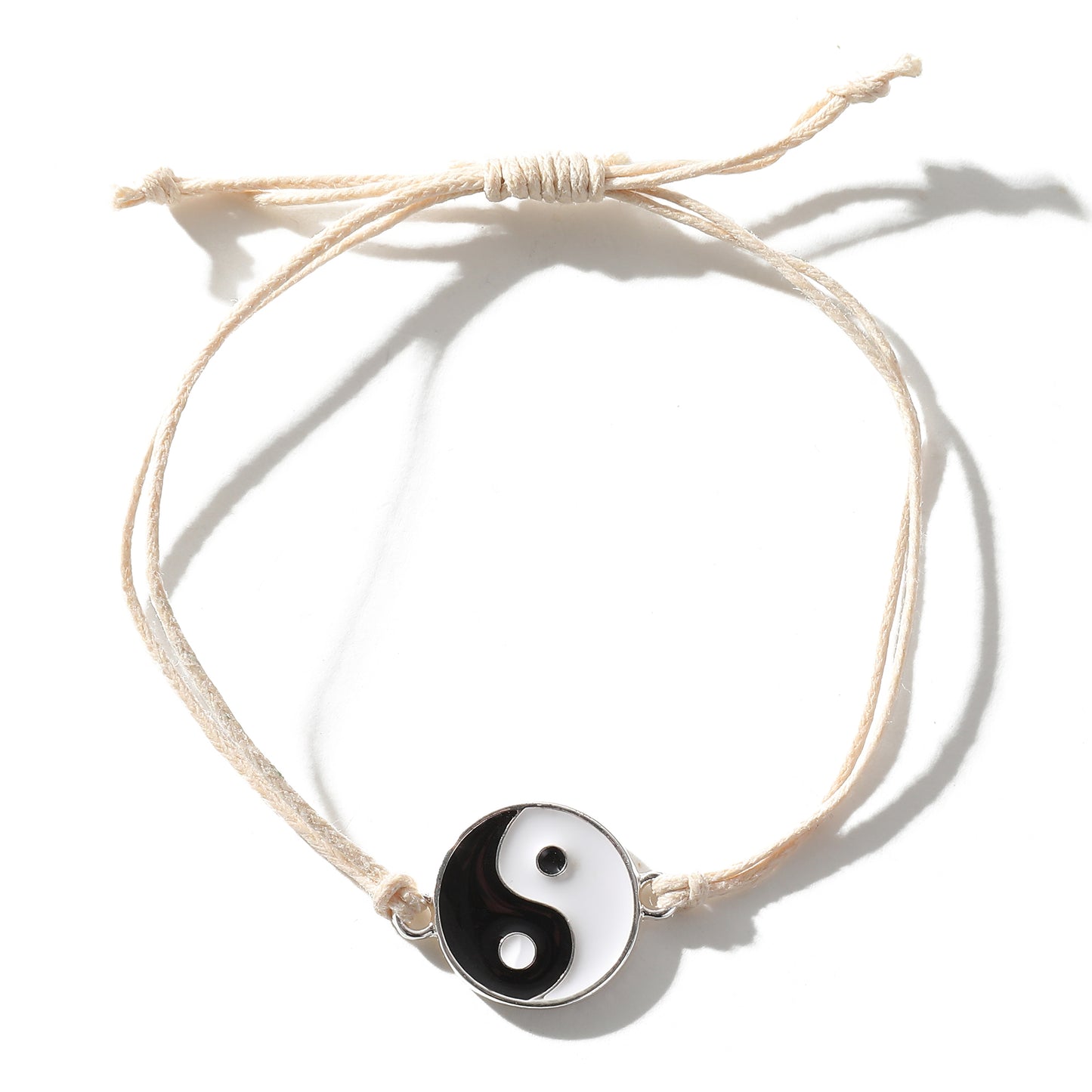 Adjustable Yin Yang Bracelet – Colorful String Friendship Jewelry