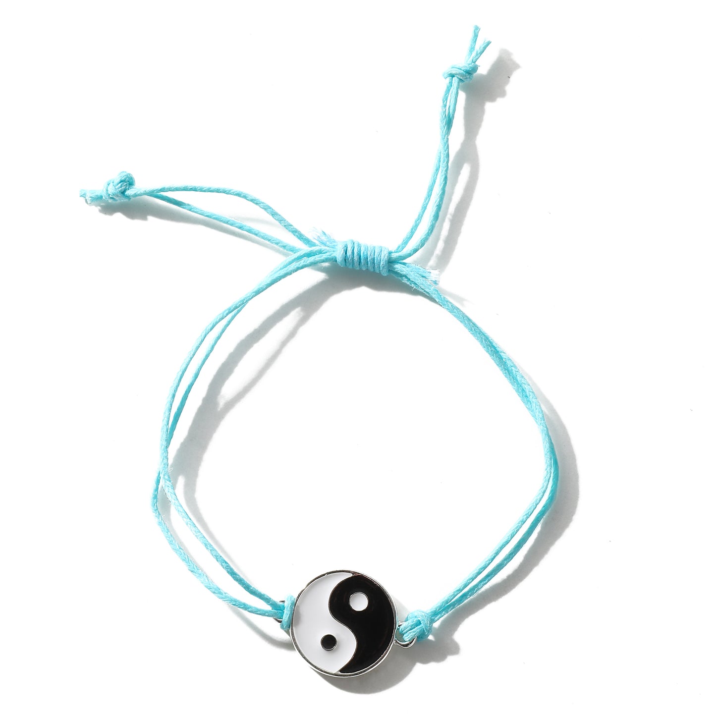 Adjustable Yin Yang Bracelet – Colorful String Friendship Jewelry