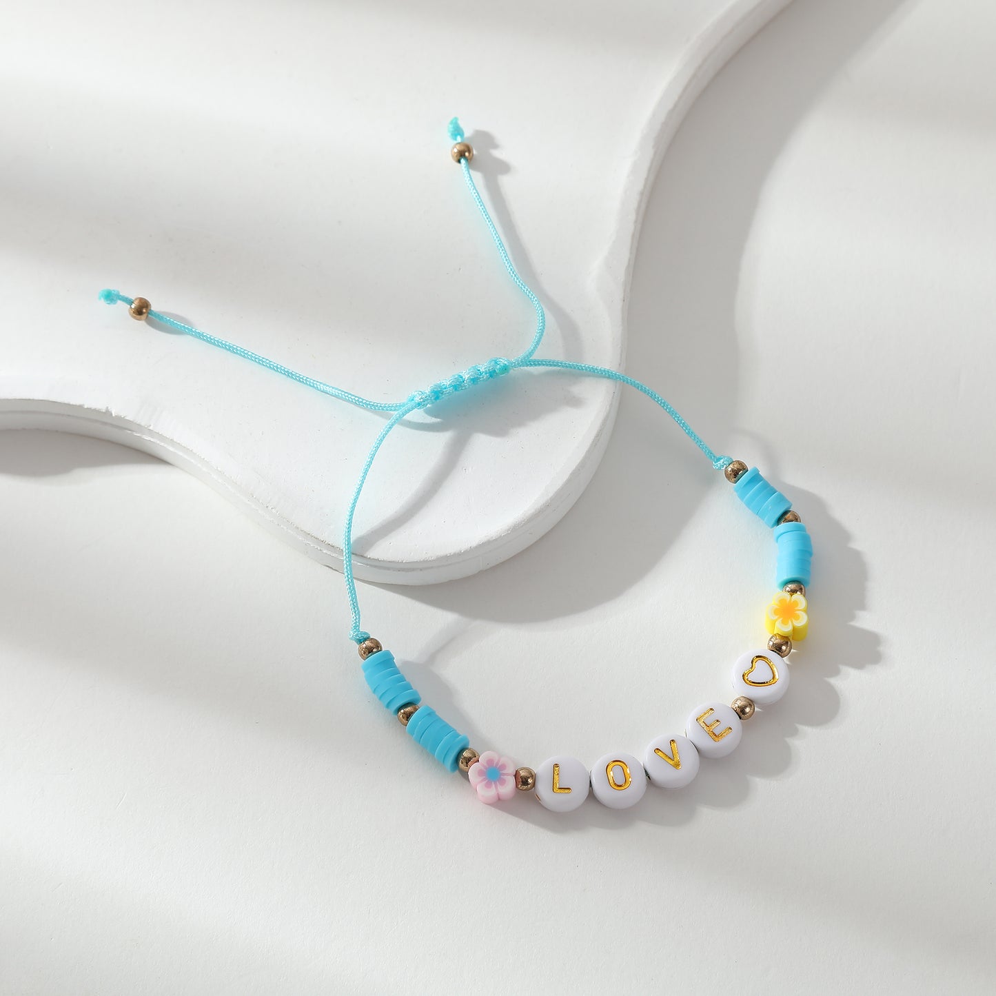 Adjustable "LOVE" Word Bracelets - Colorful Beaded String Jewelry for Kids & Teens, Perfect for Gifts