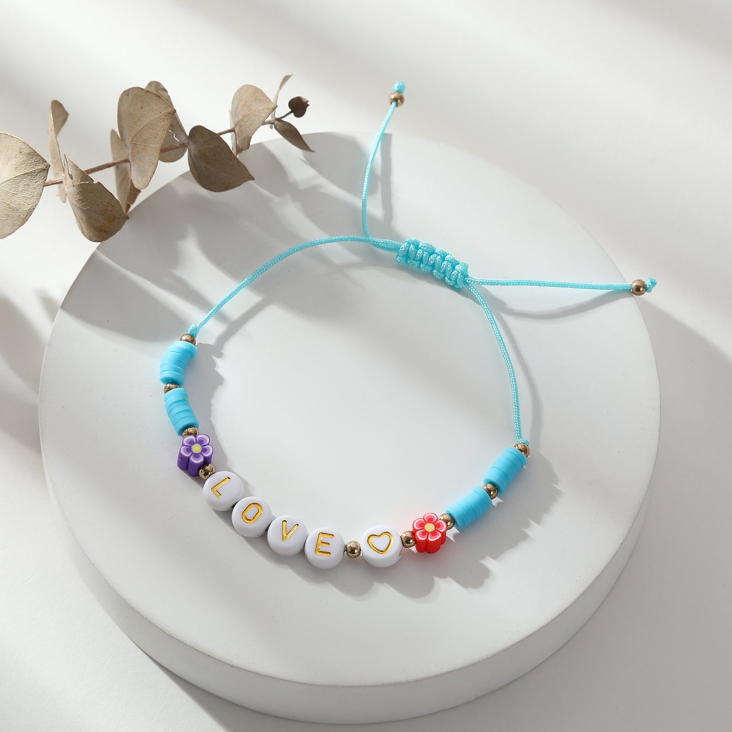 Adjustable "LOVE" Word Bracelets - Colorful Beaded String Jewelry for Kids & Teens, Perfect for Gifts