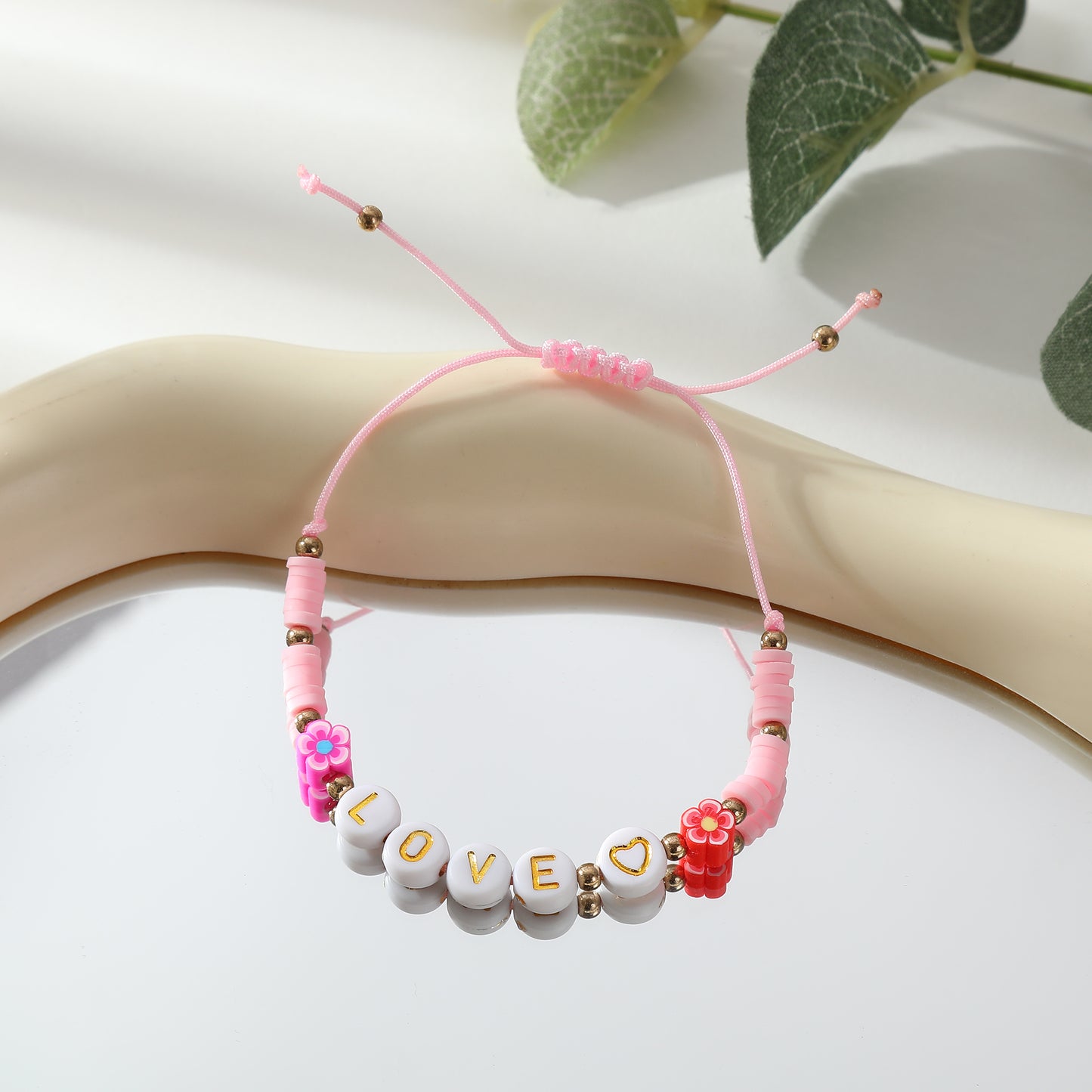 Adjustable "LOVE" Word Bracelets - Colorful Beaded String Jewelry for Kids & Teens, Perfect for Gifts