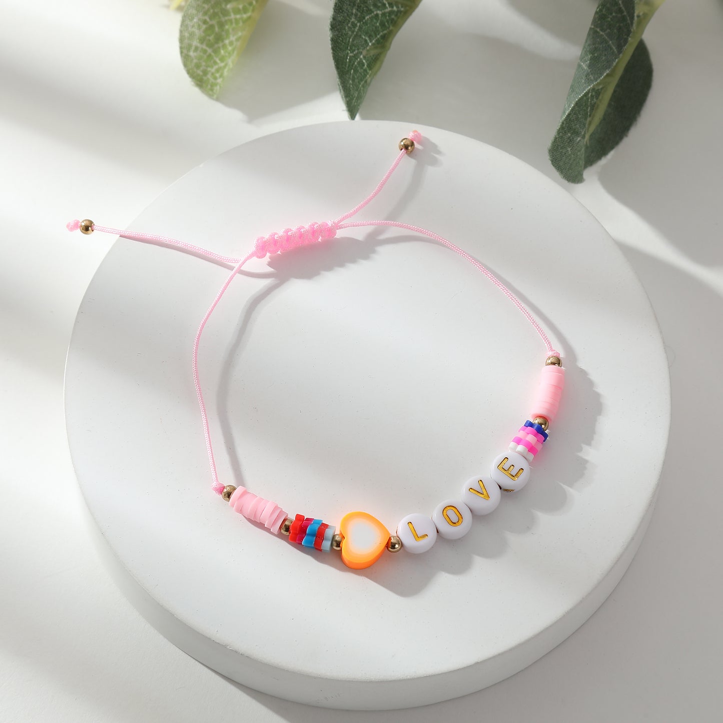 Adjustable "LOVE" Word Bracelets - Colorful Beaded String Jewelry for Kids & Teens, Perfect for Gifts