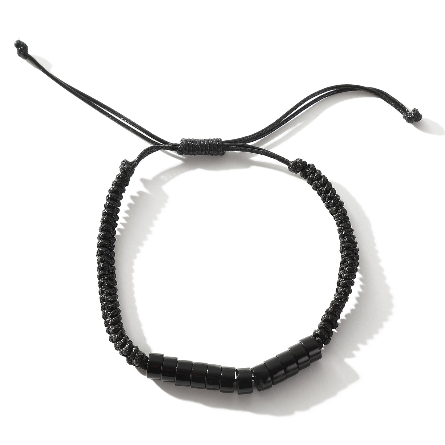 Adjustable Genuine Stone Bead Leather Bracelets - Handcrafted Jewelry for Men & Women, Natural Elegance for Every Occasion