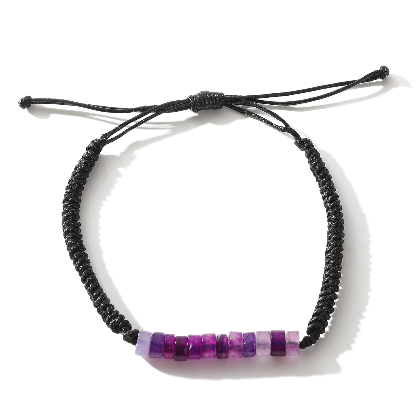 Adjustable Genuine Stone Bead Leather Bracelets - Handcrafted Jewelry for Men & Women, Natural Elegance for Every Occasion