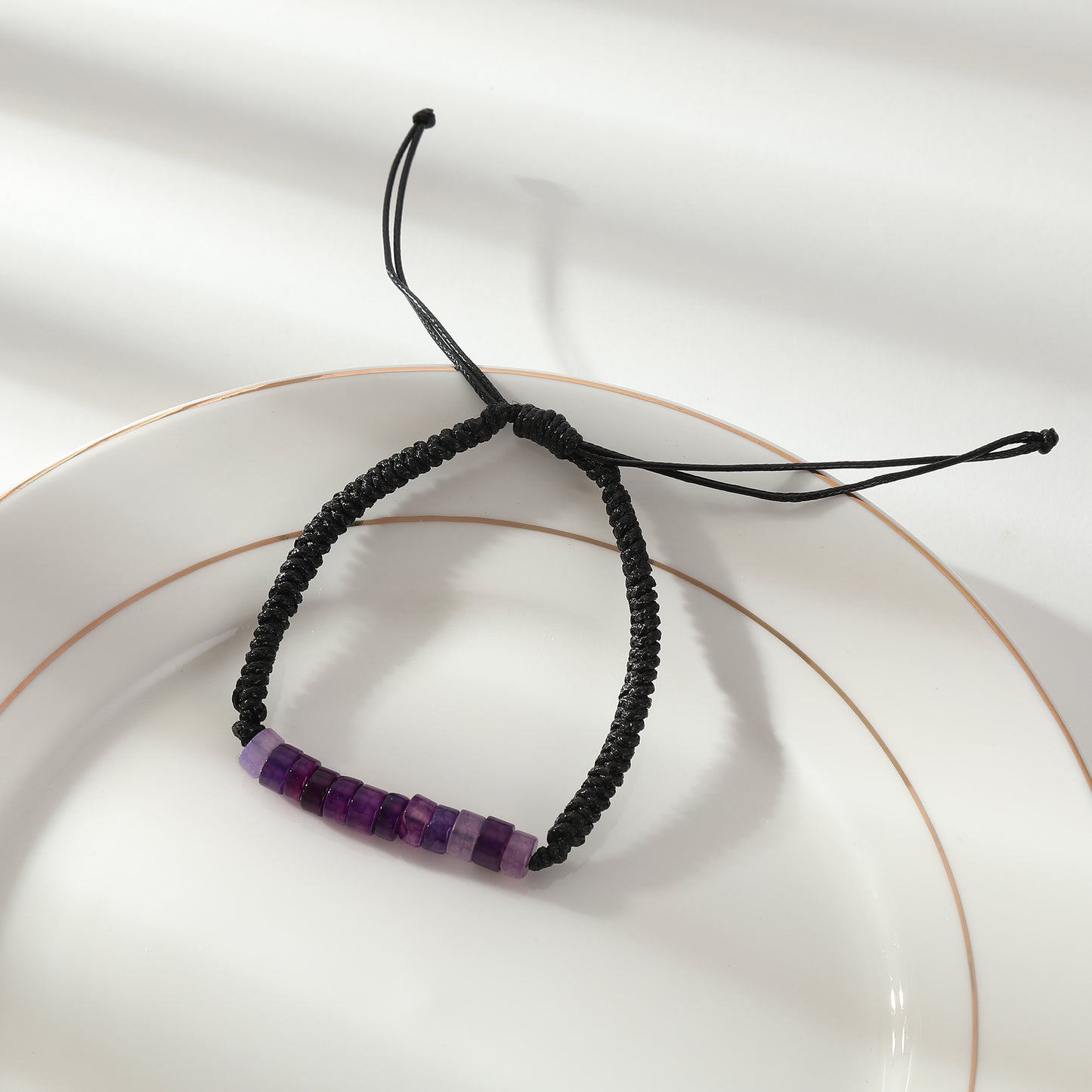 Adjustable Genuine Stone Bead Leather Bracelets - Handcrafted Jewelry for Men & Women, Natural Elegance for Every Occasion