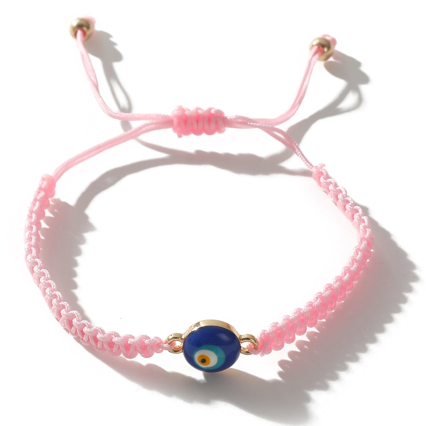 Adjustable Macrame Bracelets with Lucky Eye Beads - Colorful Bohemian Jewelry for Women, Bring Good Luck & Positive Vibes