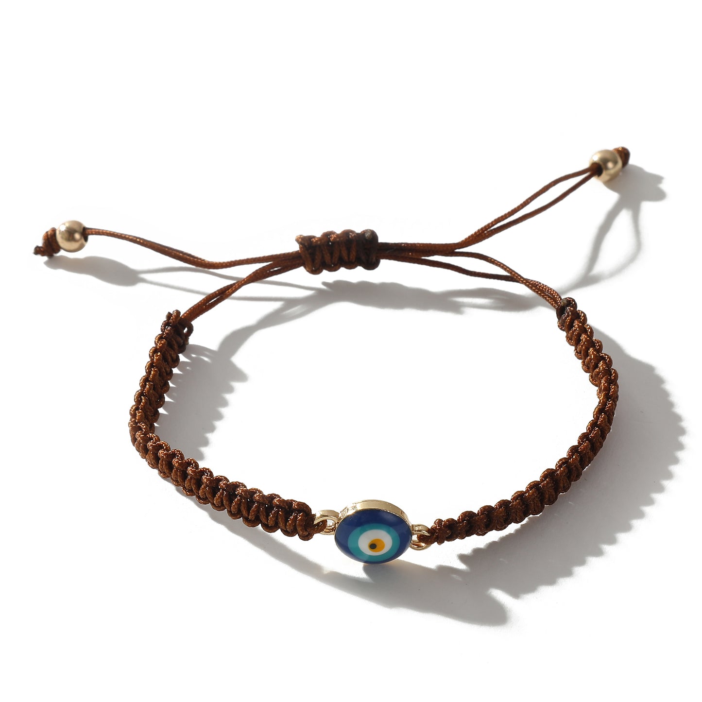Adjustable Macrame Bracelets with Lucky Eye Beads - Colorful Bohemian Jewelry for Women, Bring Good Luck & Positive Vibes