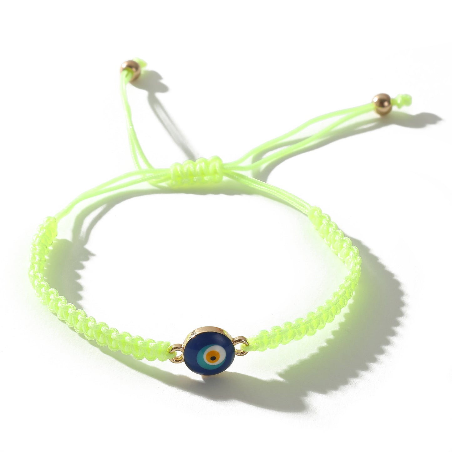 Adjustable Macrame Bracelets with Lucky Eye Beads - Colorful Bohemian Jewelry for Women, Bring Good Luck & Positive Vibes