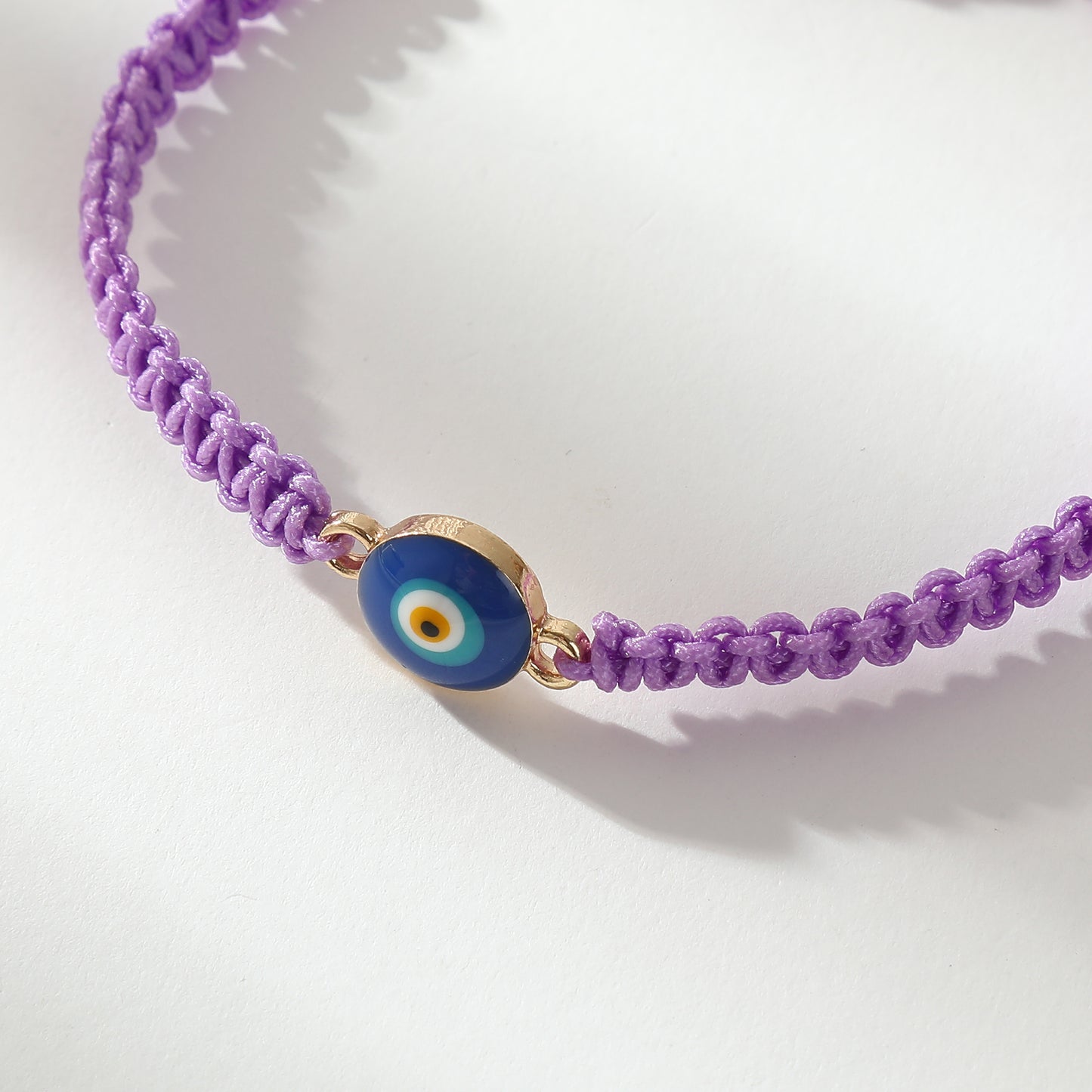 Adjustable Macrame Bracelets with Lucky Eye Beads - Colorful Bohemian Jewelry for Women, Bring Good Luck & Positive Vibes