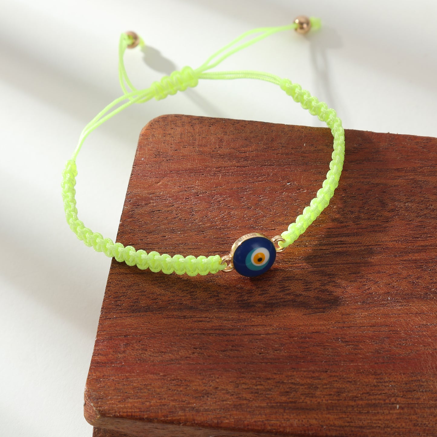 Adjustable Macrame Bracelets with Lucky Eye Beads - Colorful Bohemian Jewelry for Women, Bring Good Luck & Positive Vibes