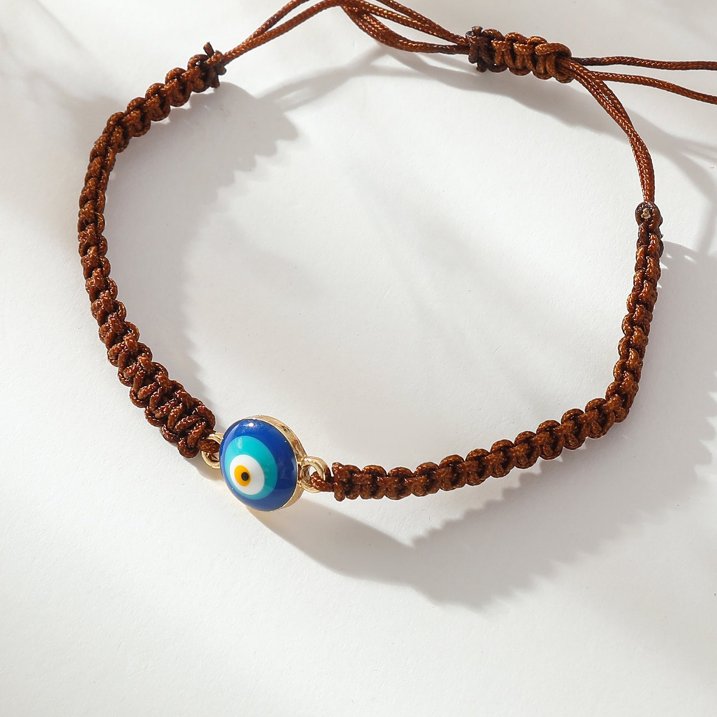 Adjustable Macrame Bracelets with Lucky Eye Beads - Colorful Bohemian Jewelry for Women, Bring Good Luck & Positive Vibes