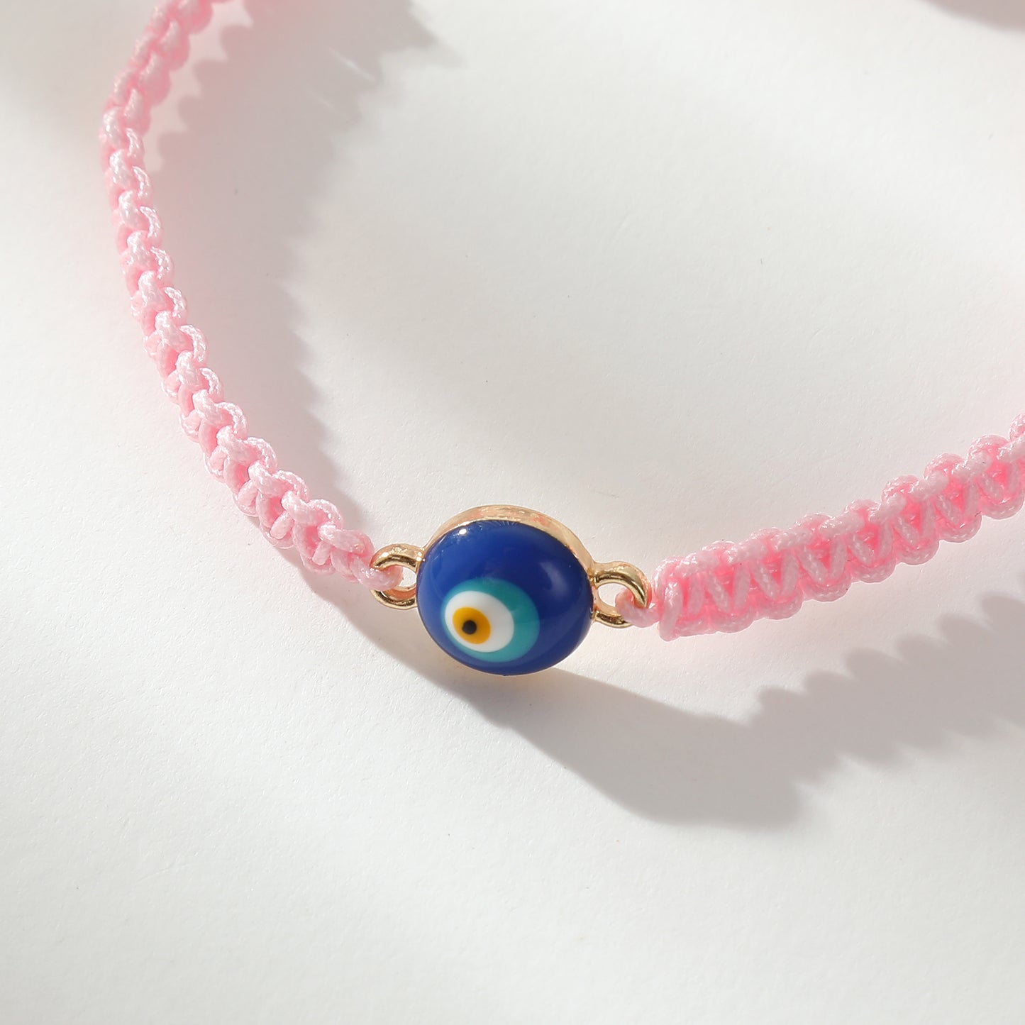 Adjustable Macrame Bracelets with Lucky Eye Beads - Colorful Bohemian Jewelry for Women, Bring Good Luck & Positive Vibes