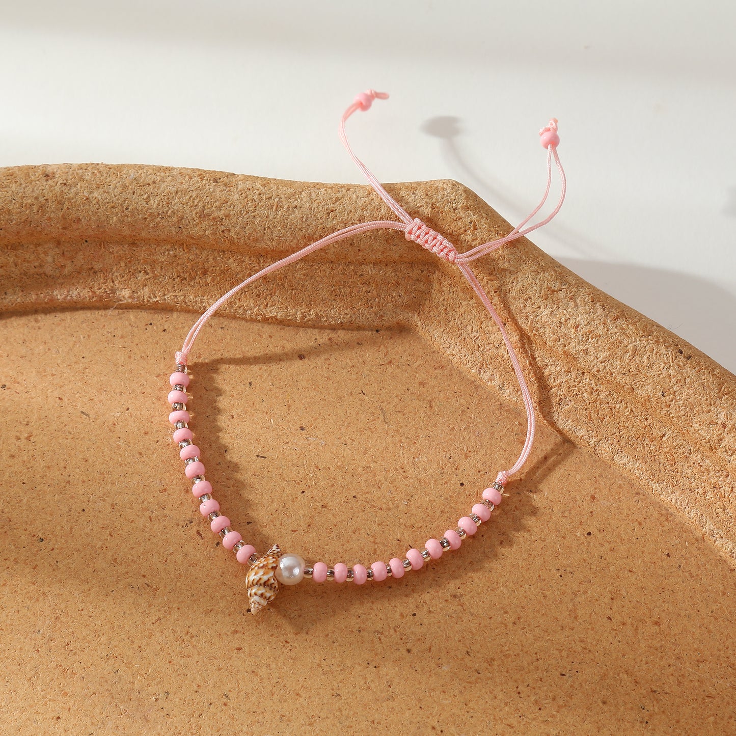 Adjustable String Bracelets with Shell & Silver Beads - Stylish Jewelry for Women, Perfect for Everyday Wear & Gifting