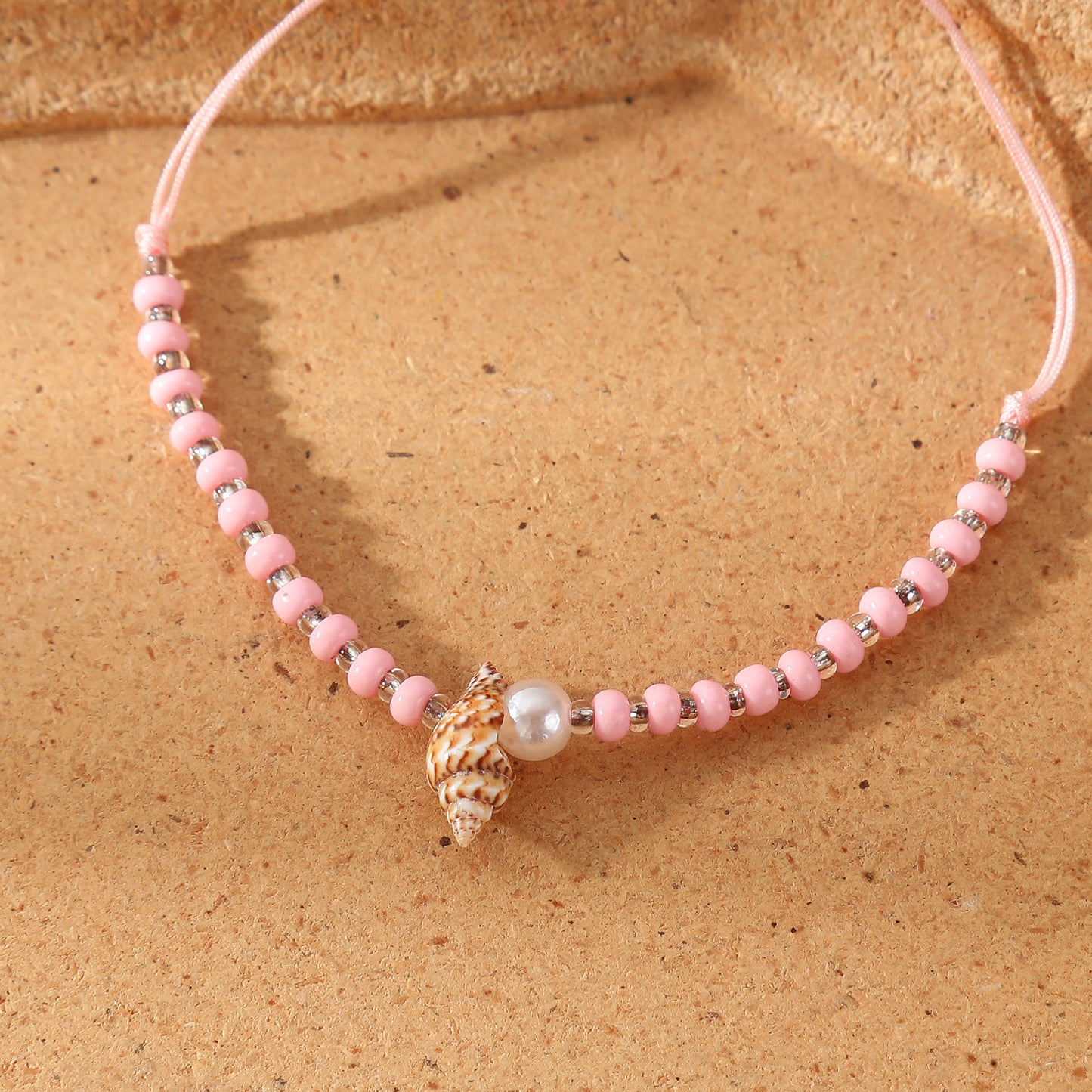 Adjustable String Bracelets with Shell & Silver Beads - Stylish Jewelry for Women, Perfect for Everyday Wear & Gifting