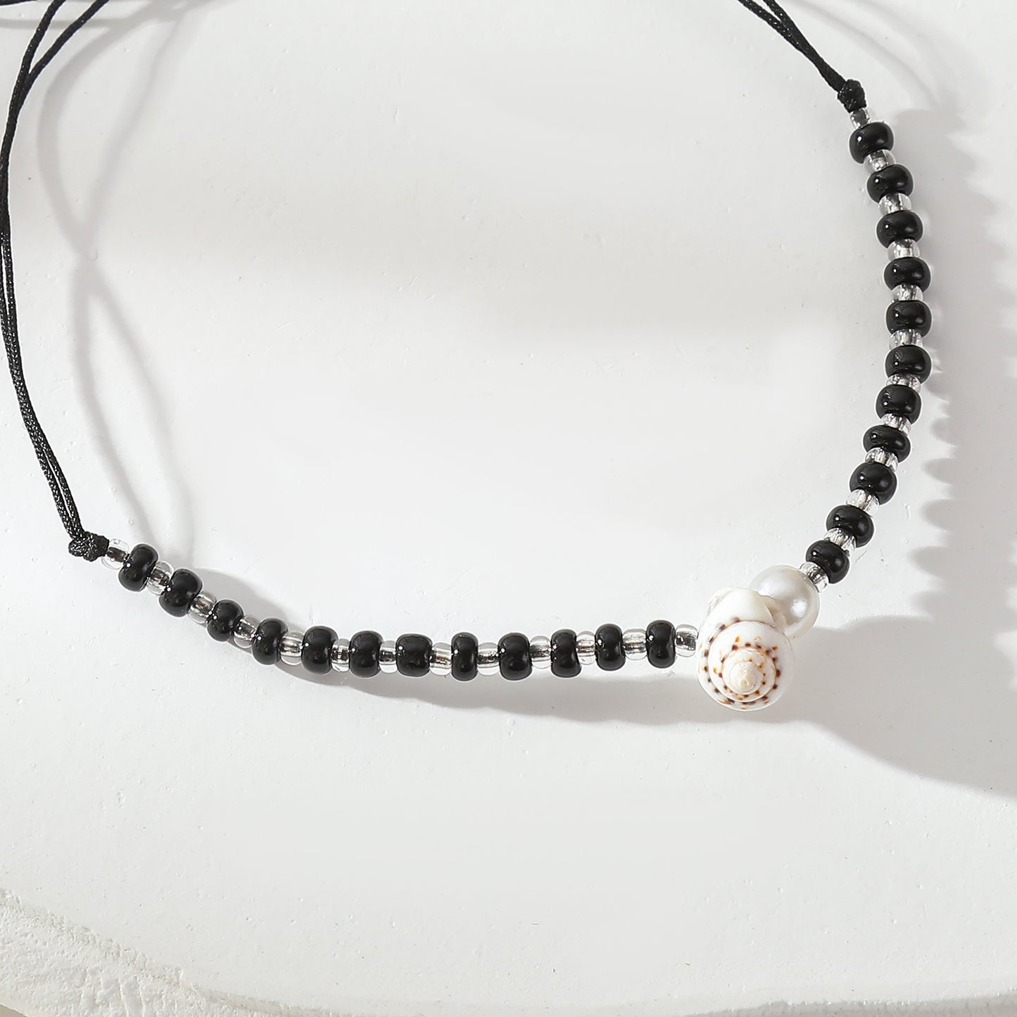 Adjustable String Bracelets with Shell & Silver Beads - Stylish Jewelry for Women, Perfect for Everyday Wear & Gifting