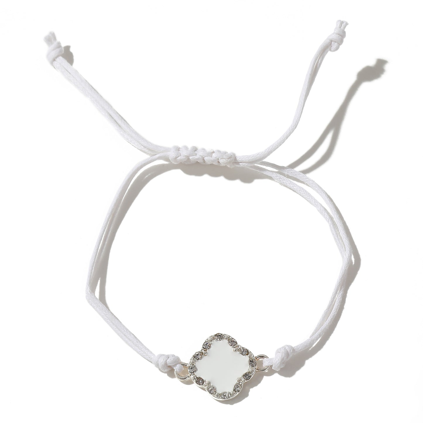 Adjustable Clover Crystal Bracelets - Colorful String Jewelry for Women & Girls, Perfect for Everyday Style & Gifting