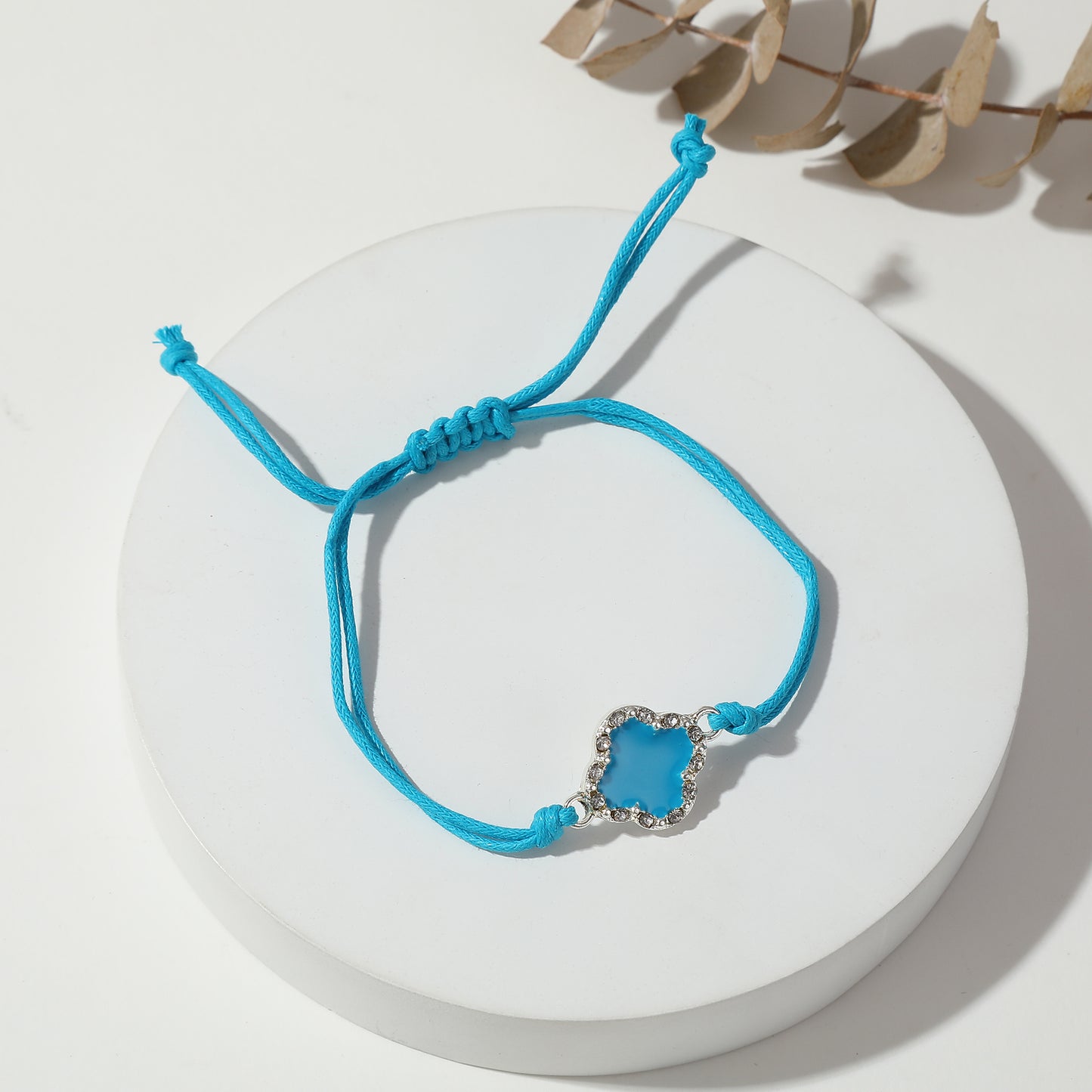 Adjustable Clover Crystal Bracelets - Colorful String Jewelry for Women & Girls, Perfect for Everyday Style & Gifting