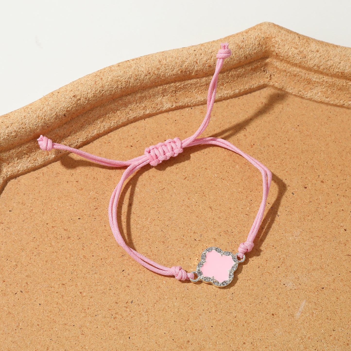 Adjustable Clover Crystal Bracelets - Colorful String Jewelry for Women & Girls, Perfect for Everyday Style & Gifting