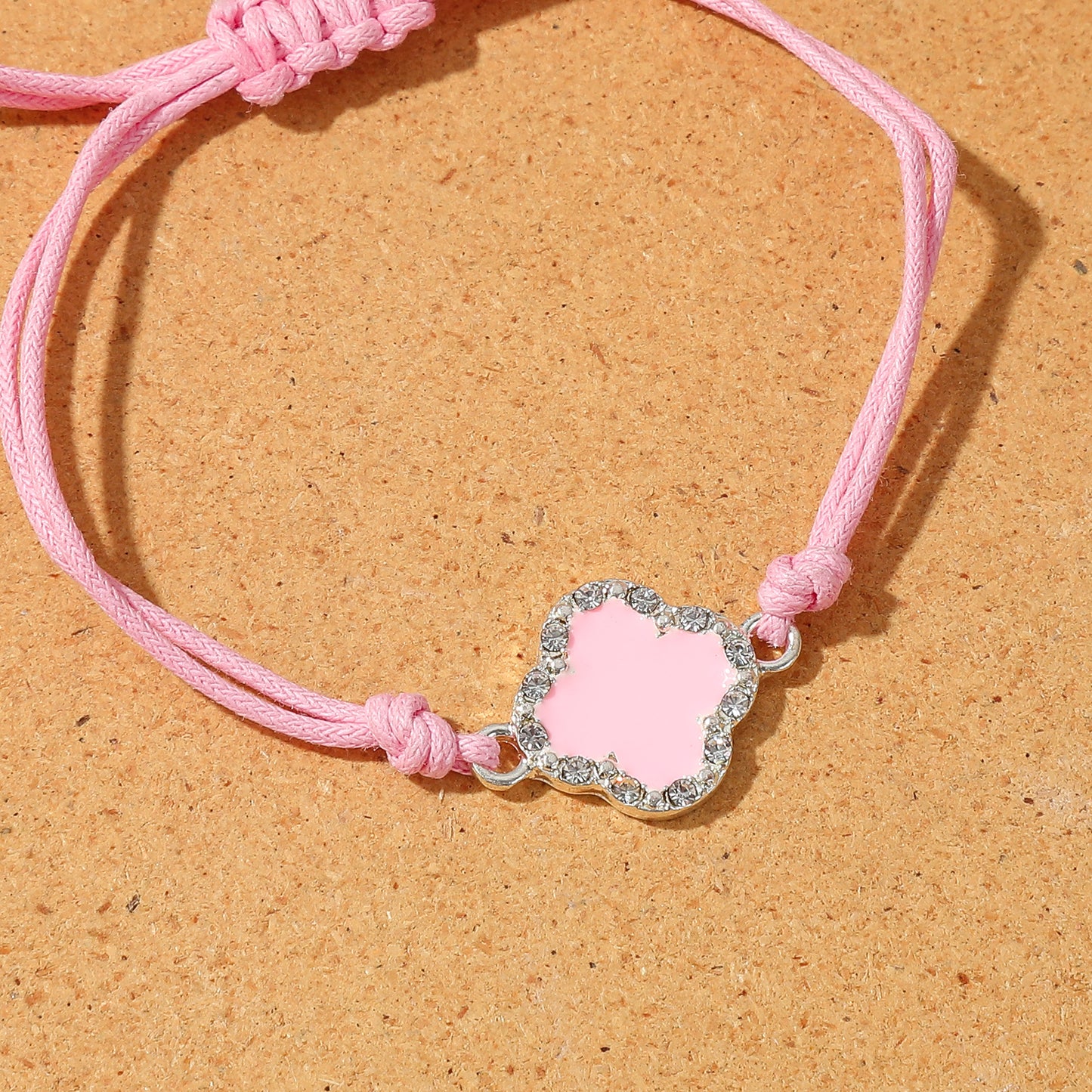 Adjustable Clover Crystal Bracelets - Colorful String Jewelry for Women & Girls, Perfect for Everyday Style & Gifting