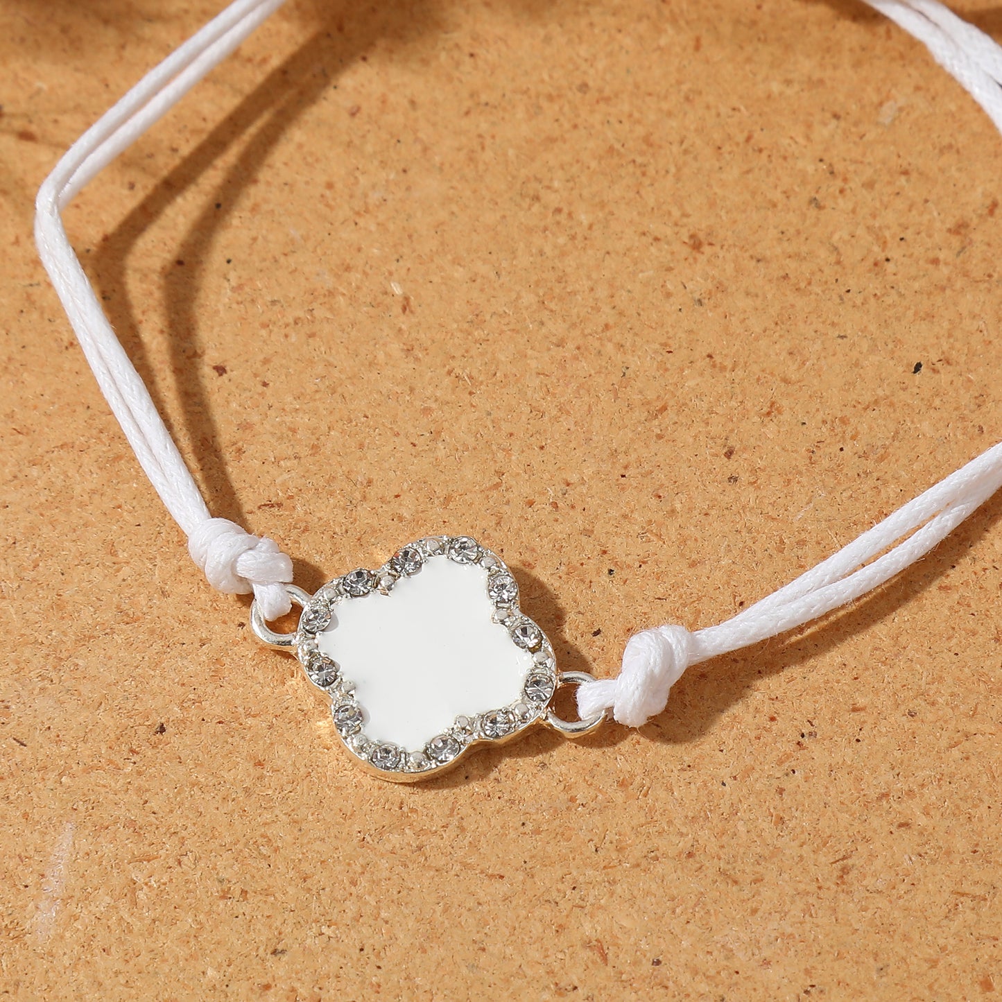 Adjustable Clover Crystal Bracelets - Colorful String Jewelry for Women & Girls, Perfect for Everyday Style & Gifting